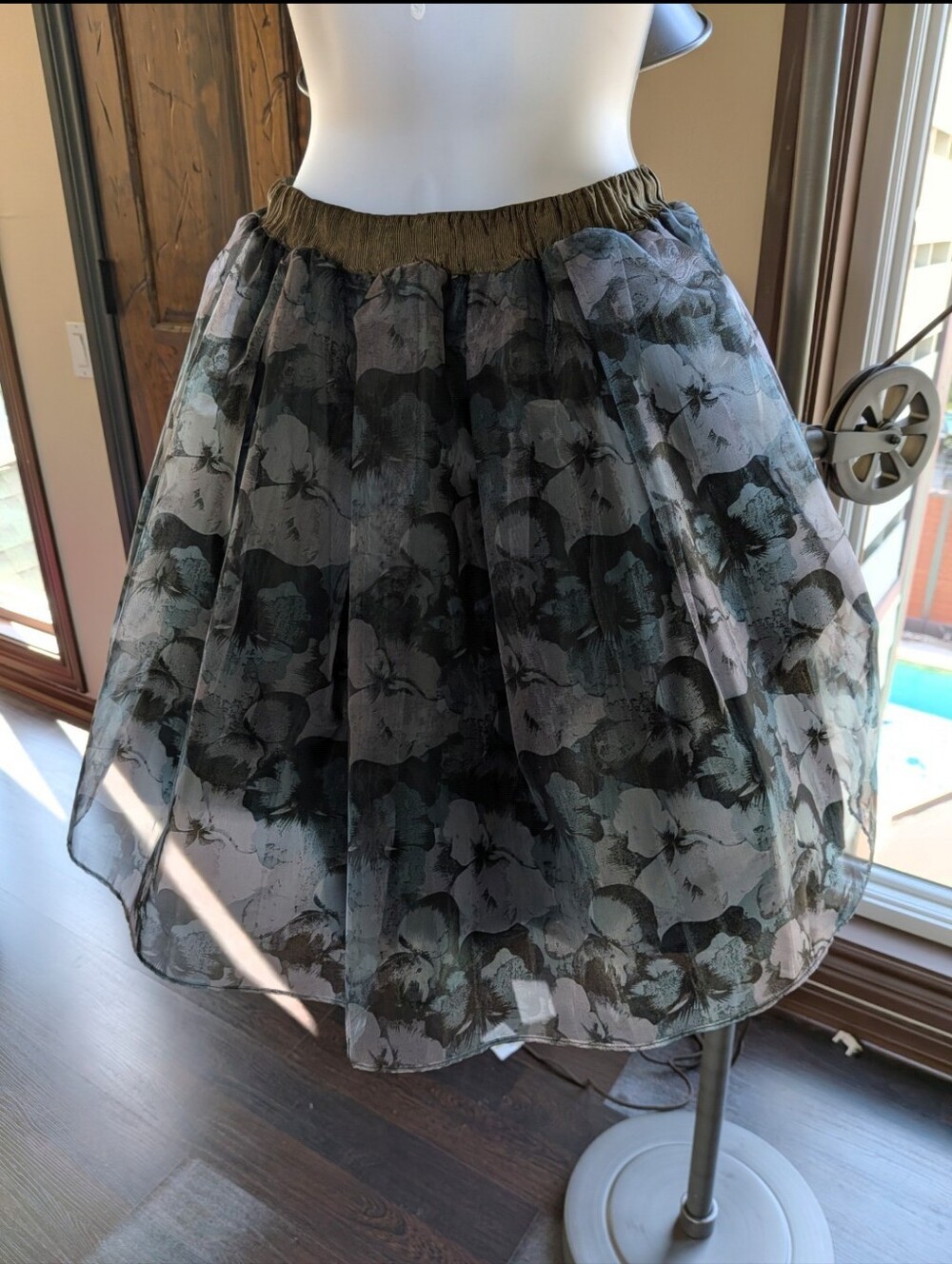 Golden Goose Deluxe Brand Floral Organza Skirt